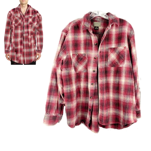 C.E.SCHMIDT Other - C.E. Schmidt Workwear Mens XL 100% Brushed Cotton Plaid Button Down Shirt